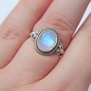 925 Moonstone Ring